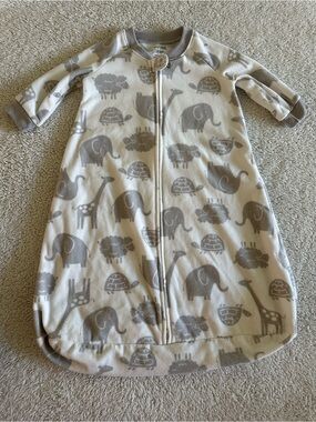 🦋Carter's Cream & Gray Animal Print Sleep Sack